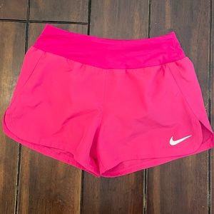 Nike dri fit hot pink running shorts, small, like new